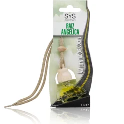 Ambientador Coche Raíz Angélica Little Car SYS Aromas 6 ml | Aroma Herbal y Balsámico | Fresco y Equilibrado