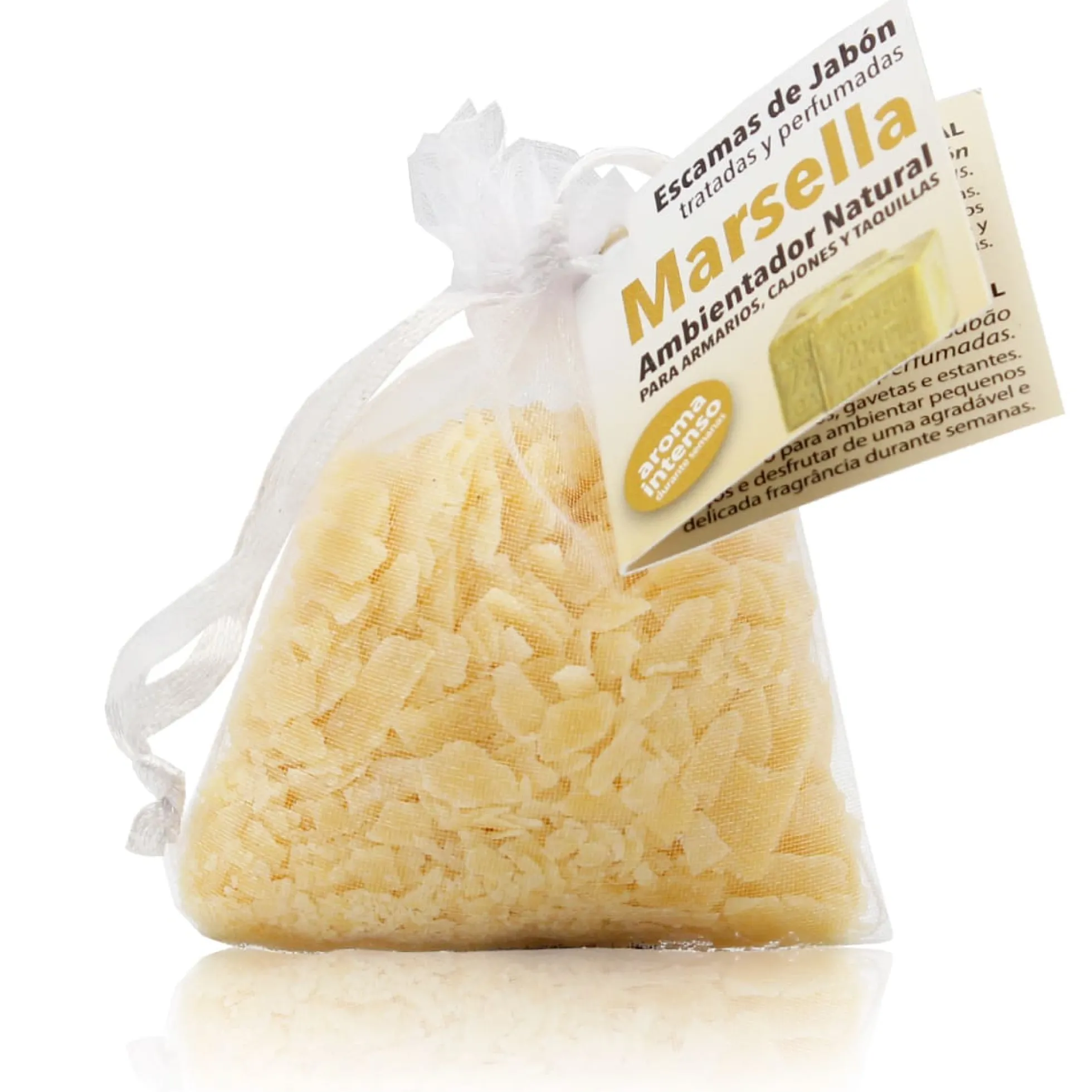 Ambientador de Armario Escamas de Jabón de Marsella SYS Aromas 25 g | Fresco y Limpio | Neutraliza Malos Olores