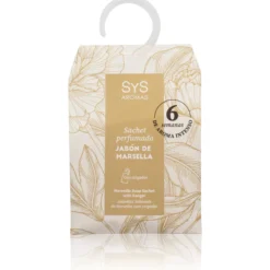 Ambientador de Armario Sachet Perfumado Jabón de Marsella SYS Aromas 12 g | Fresco y Limpio | Neutraliza Olores