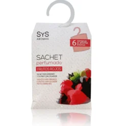 Ambientador de Armario Sachet Perfumado Frutos Rojos SYS Aromas 12 g | Afrutado y Dulce | Neutraliza Olores