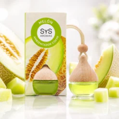 Ambientador de Coche Melón Gota SYS Aromas 6 ml | Aroma Afrutado y Fresco | Jugoso y Refrescante