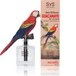 Ambientador Difusor Guacamayo Raíz Angélica Wild Animal SYS Aromas 90 ml | Aroma Herbal y Balsámico | Refrescante