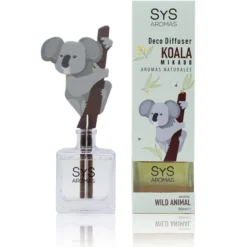 Ambientador Difusor Koala Raíz Angélica Wild Animal SYS Aromas 90 ml | Herbal y Balsámico | Refrescante