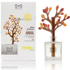 Ambientador Difusor Árbol Citronela Deco Diffuser SYS Aromas 90 ml | Cítrico y Herbal | Ayuda a Ahuyentar Mosquitos