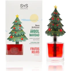 Ambientador Difusor Árbol de Navidad Frutos Rojos Deco Diffuser SYS Aromas 90 ml | Afrutado y Dulce