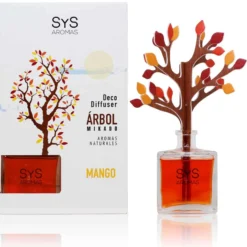 Ambientador Difusor Árbol Mango Deco Diffuser SYS Aromas 90 ml | Aroma Tropical y Afrutado | Energizante