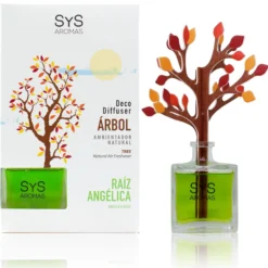 Ambientador Difusor Árbol Raíz Angélica Deco Diffuser SYS Aromas 90 ml | Aroma Herbal y Balsámico | Refrescante