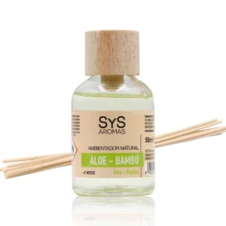 Ambientador Mikado Aloe Vera-Bambú SYS Aromas 50 ml | Aroma Fresco y Herbal | Relajante