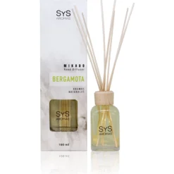 Ambientador Mikado Bergamota Mármol SYS Aromas 100 ml | Aroma Cítrico y Floral | Equilibrante