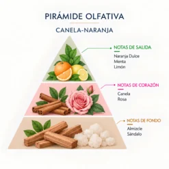 Ambientador Mikado Canela-Naranja Mármol SYS Aromas 50 ml | Aroma Cítrico y Especiado | Revitalizante