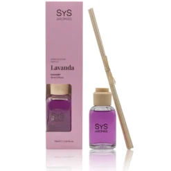 Ambientador Mikado de Lavanda Origins SYS Aromas 90 ml | Aroma Floral y Agreste | Relajante