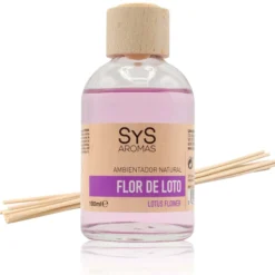 Ambientador Mikado Flor de Loto SYS Aromas 100 ml | Aroma Floral y Oriental | Calmante