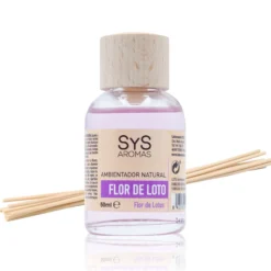 Ambientador Mikado Flor de Loto SYS Aromas 50 ml | Aroma Floral y Oriental | Calmante