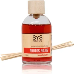 Ambientador Mikado Frutos Rojos SYS Aromas 100 ml | Aroma Afrutado y Dulce | Estimulante