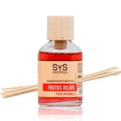 Ambientador Mikado Frutos Rojos SYS Aromas 50 ml | Aroma Afrutado y Dulce | Estimulante