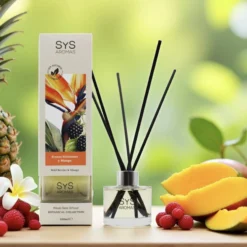Ambientador Mikado Frutos Silvestres y Mango Botanical SYS Aromas 100 ml | Afrutado y Tropical | Sin Alcohol