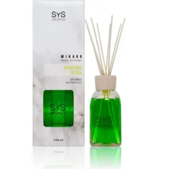 Ambientador Mikado Manzana Ácida Mármol SYS Aromas 220 ml | Aroma Afrutado y Ácido | Refrescante