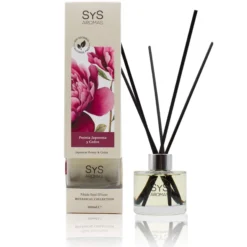 Ambientador Mikado Peonía Japonesa y Cedro Botanical SYS Aromas 100 ml | Floral y Amaderado | Sin Alcohol