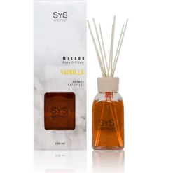 Ambientador Mikado Vainilla Mármol SYS Aromas 220 ml | Aroma Dulce y Caramelizado | Reconfortante