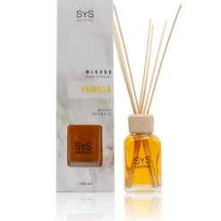 Ambientador Mikado Vainilla Mármol SYS Aromas 100 ml | Aroma Dulce y Caramelizado | Reconfortante