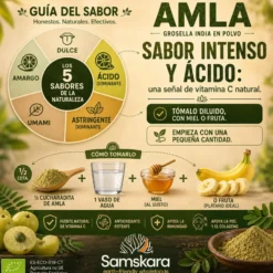 Amla En Polvo Bio | Samskara | Para Cabello Y Piel | Fuente Natural De Vitamina C, Colágeno Y Calcio - 500g