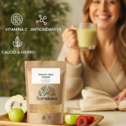 Amla En Polvo Bio | Samskara | Para Cabello Y Piel | Fuente Natural De Vitamina C, Colágeno Y Calcio - 500g