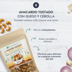 Anacardo tostado con queso y cebolla Planeta Huerto 250 g
