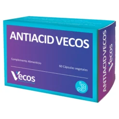 Antiacid Vecos 60 Cápsulas | Antiácido Y Antirreflujo | Alginato De Sodio Y Calcio