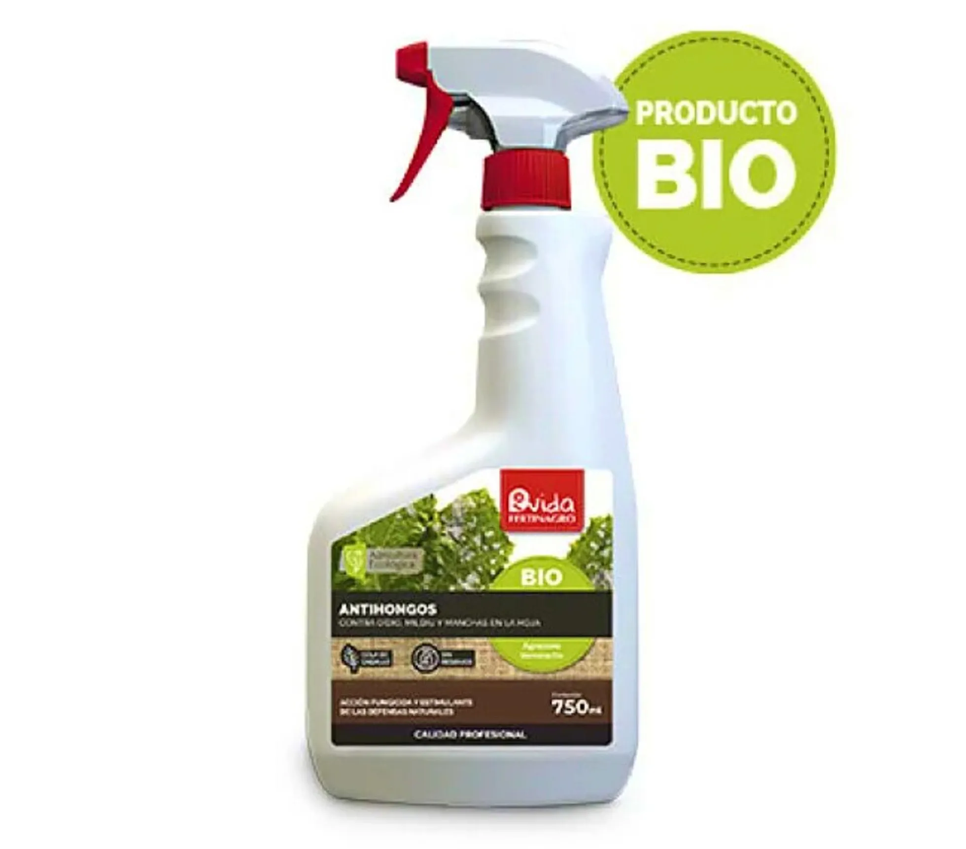Antihongos Bio 750ml Contra Oídio, Mildiu Y Manchas En La Hoja