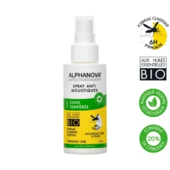 Anti Mosquitos Zona Templada - 6h de Eficacia Alphanova Santé 75 ml