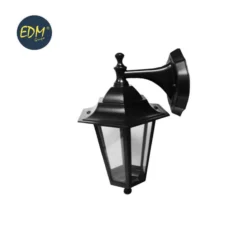 Aplique Farol Aluminio Negro Mod. Zurich 60w E27 Ip44