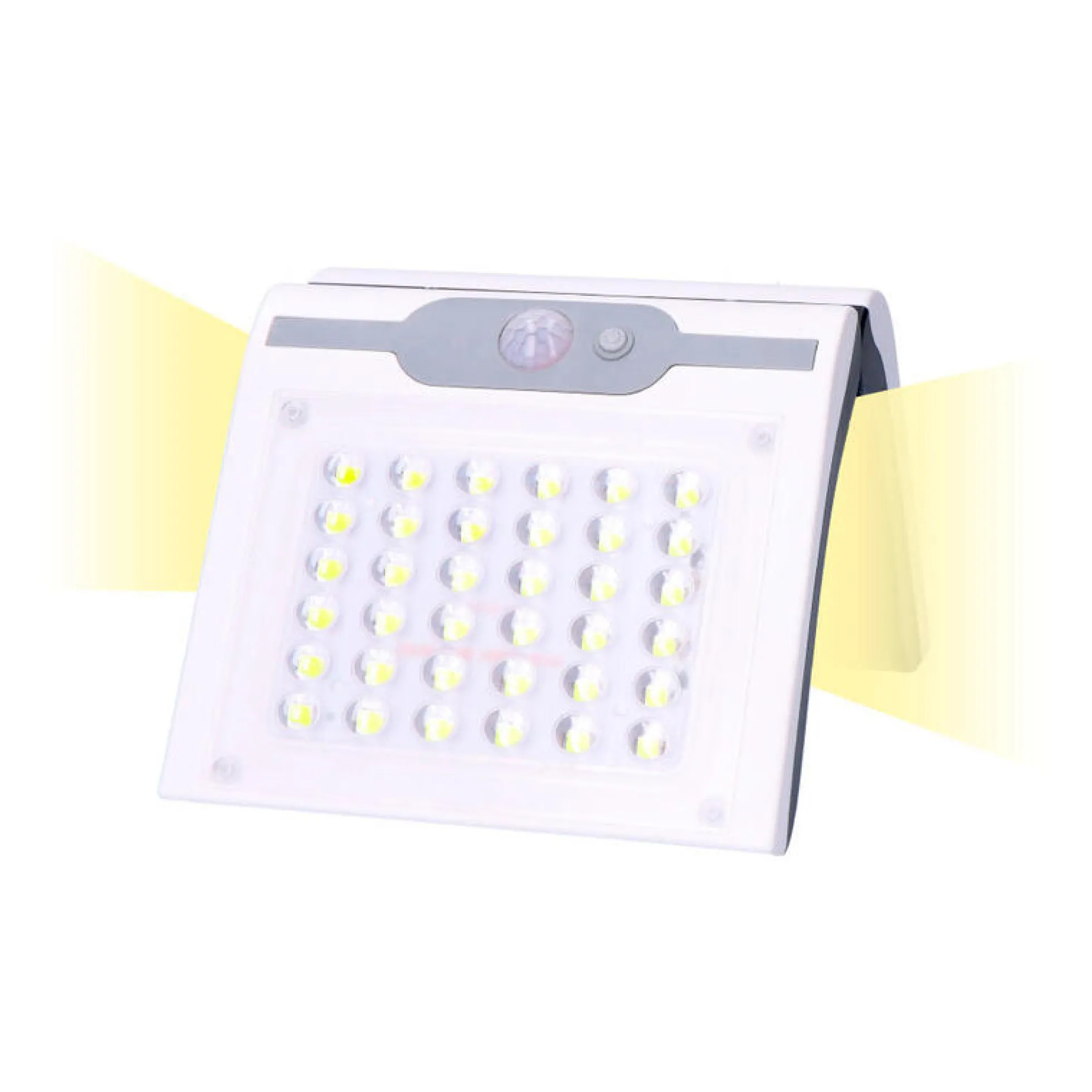 Aplique Solar 2w 220lm 6.500k Con Sensor Color Blanco Edm