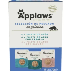 Applaws Cat Sobre Selección de Pescado Multipack 12 x 70 g Comida húmeda para gatos