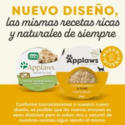 Applaws Cat Tarrina Pechuga Pollo y Arroz para gatos 60 g