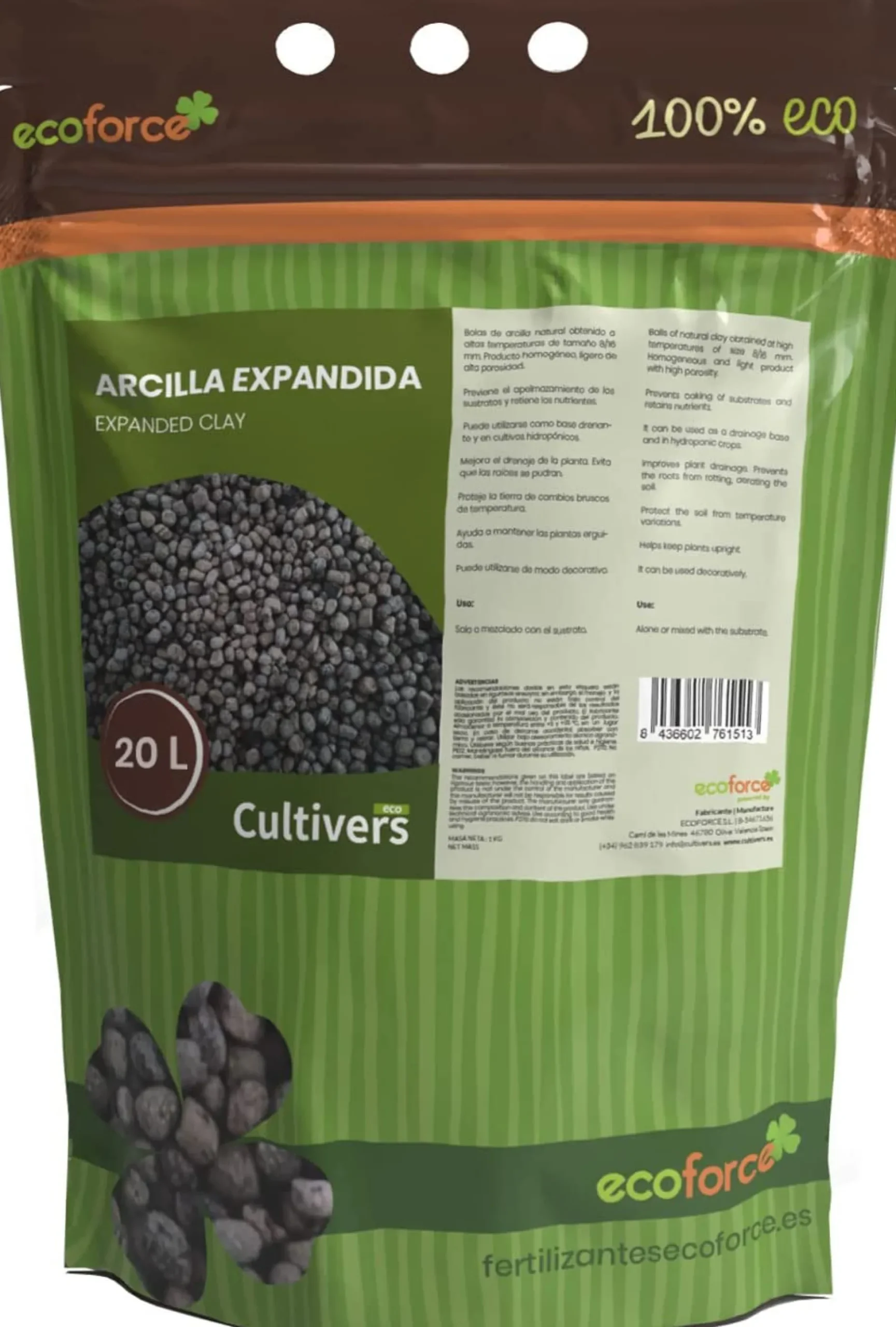 Arcilla Expandida Arlita Cultivers 20 L