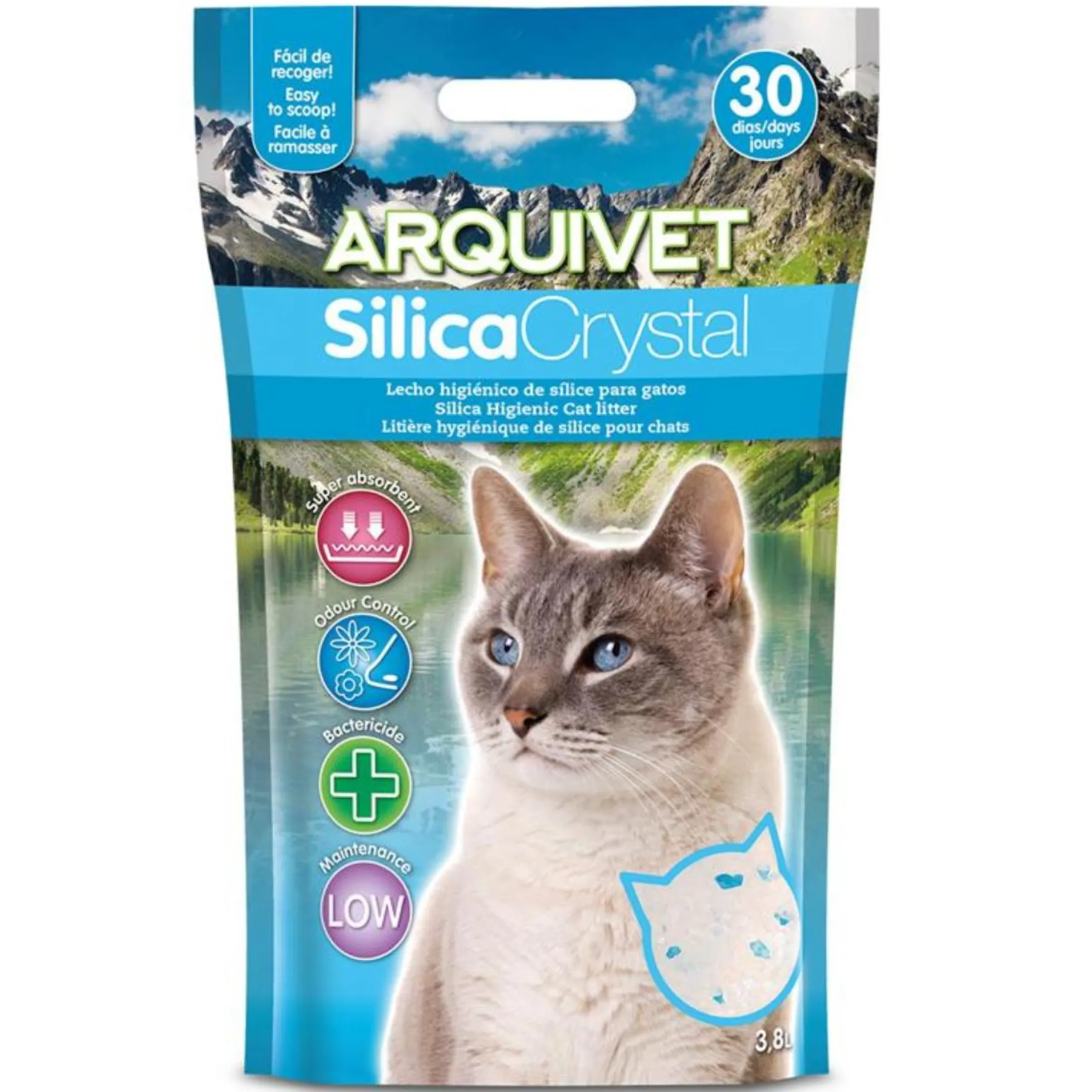 Arena de SilicaCrystal con Perfume Neutro Arquivet 3,8 L