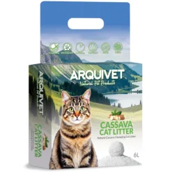 Arena de Yuca para Gatos Arquivet 6L 100% Biodegradable