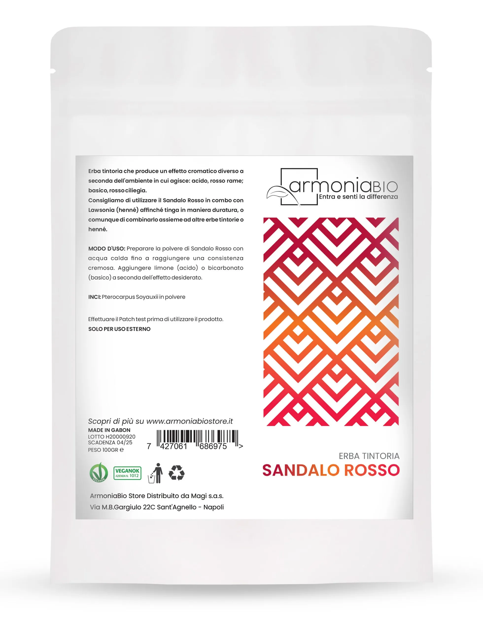 Armoniabio Sándalo Rosso 100g