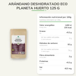 Arándano deshidratado ECO Planeta Huerto 125 g