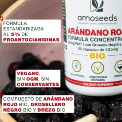 Arándano Rojo Bio, Fórmula Con Grosella Negra Y Brezo | 60 Cápsulas