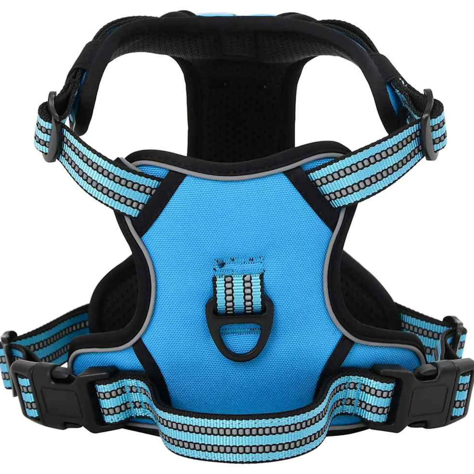 Arnés Para Perros Con Bandas Reflectantes Ajustables Azul L