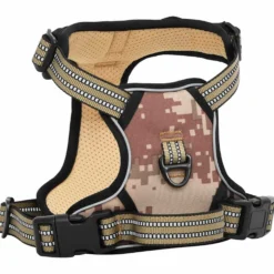 Arnés Para Perros Con Correa Y Collar Ajustable Marrón S