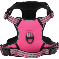 Arnés Para Perros Con Correa Y Collar Ajustable Rosa L