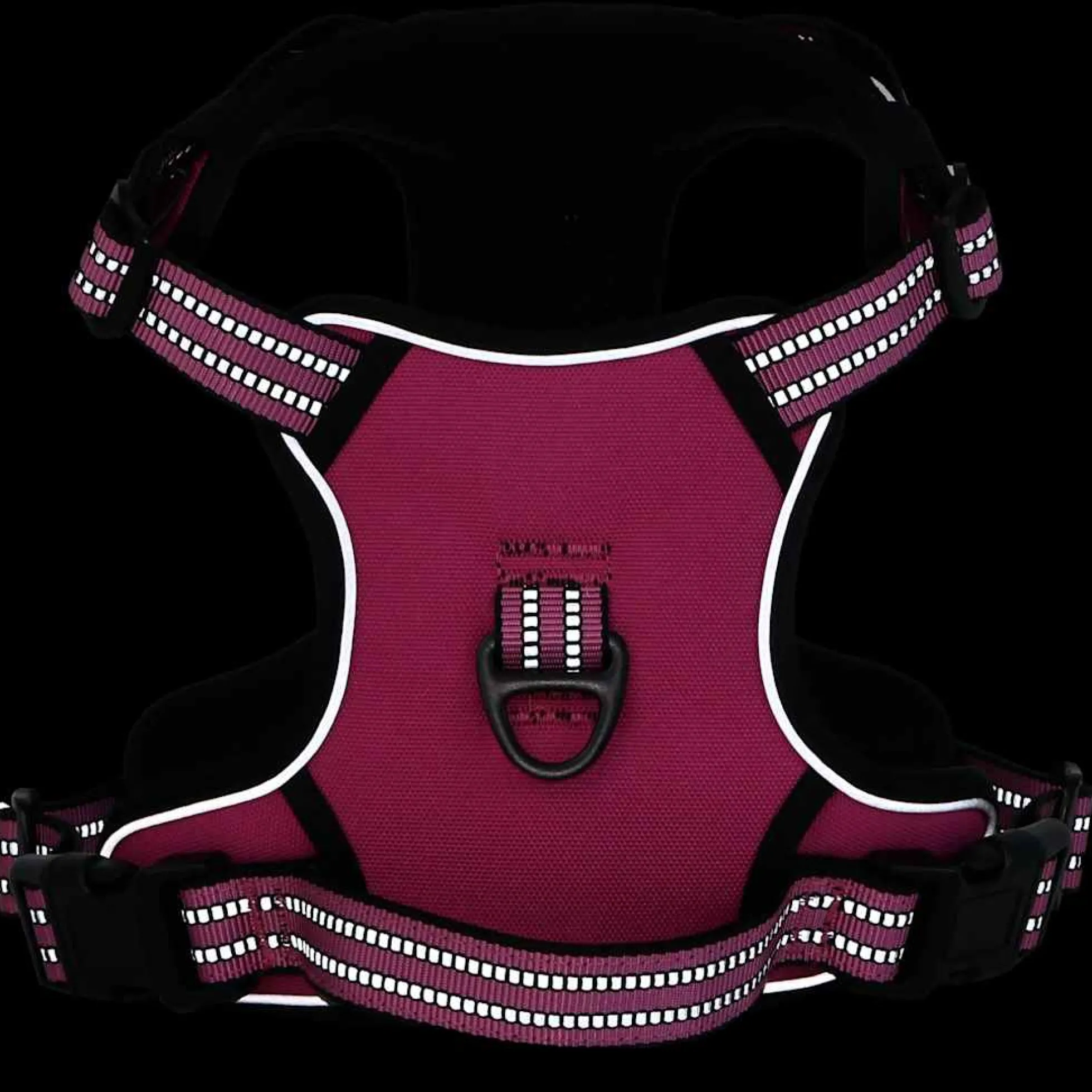 Arnés Para Perros Con Correa Y Collar Ajustable Rosa L