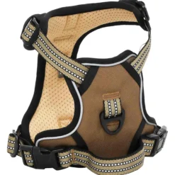 Arnés Para Perros Con Correa Y Collar Ajustable Marrón Xl