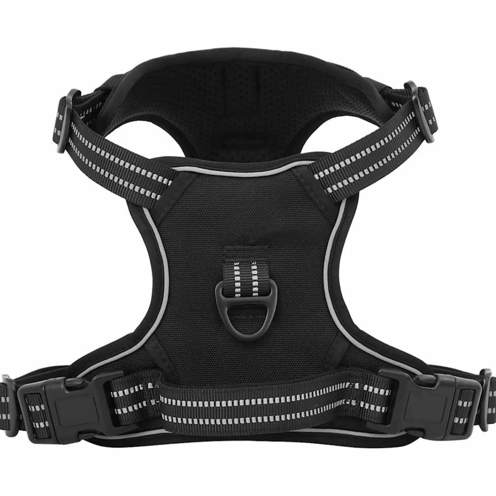 Arnés Para Perros Con Correa Y Collar Ajustable Negro M