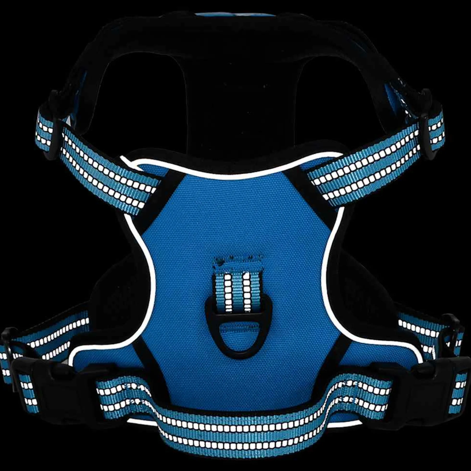 Arnés Para Perros Con Correa Y Collar Ajustable Azul Xl