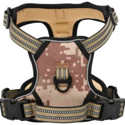Arnés Para Perros Con Correa Y Collar Ajustable Marrón L