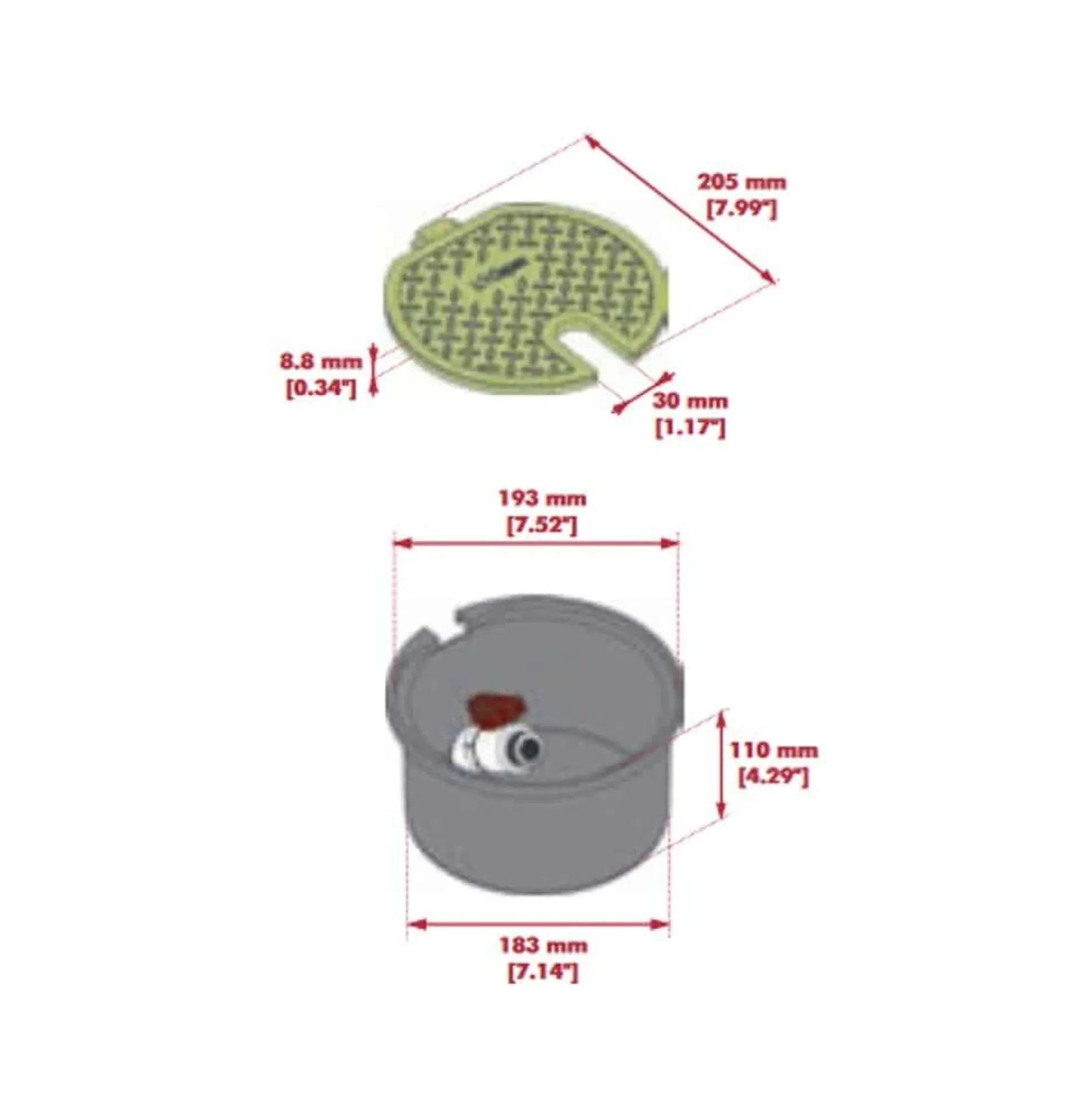 Arqueta Para Válvulas De Riego Redonda Con Válvula 3/4"