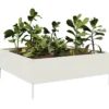 Arriate De Acero Blanco 100x100x25 Cm